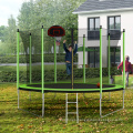 US delivery garden Trampoline 10ft with Basketball Hoop